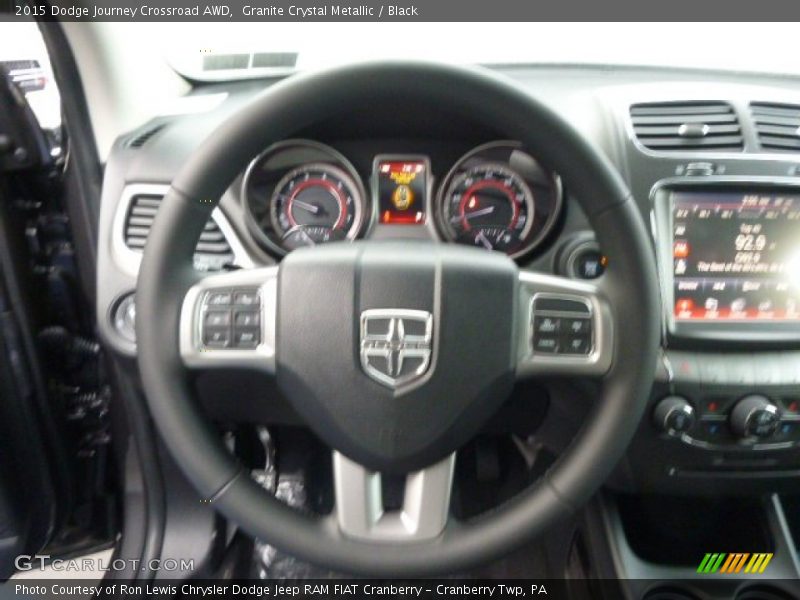 Granite Crystal Metallic / Black 2015 Dodge Journey Crossroad AWD