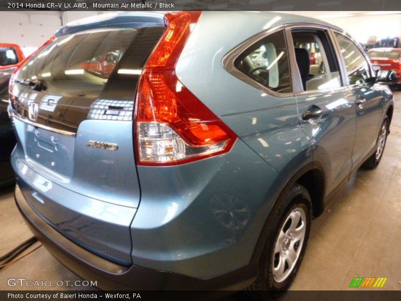 Mountain Air Metallic / Black 2014 Honda CR-V LX AWD