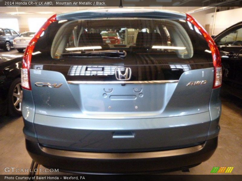Mountain Air Metallic / Black 2014 Honda CR-V LX AWD