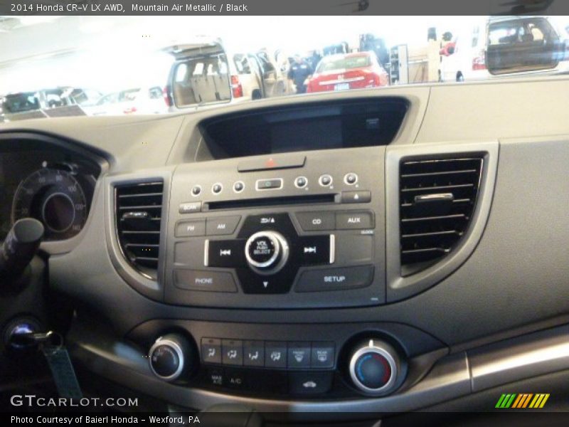 Mountain Air Metallic / Black 2014 Honda CR-V LX AWD