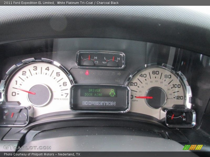 White Platinum Tri-Coat / Charcoal Black 2011 Ford Expedition EL Limited