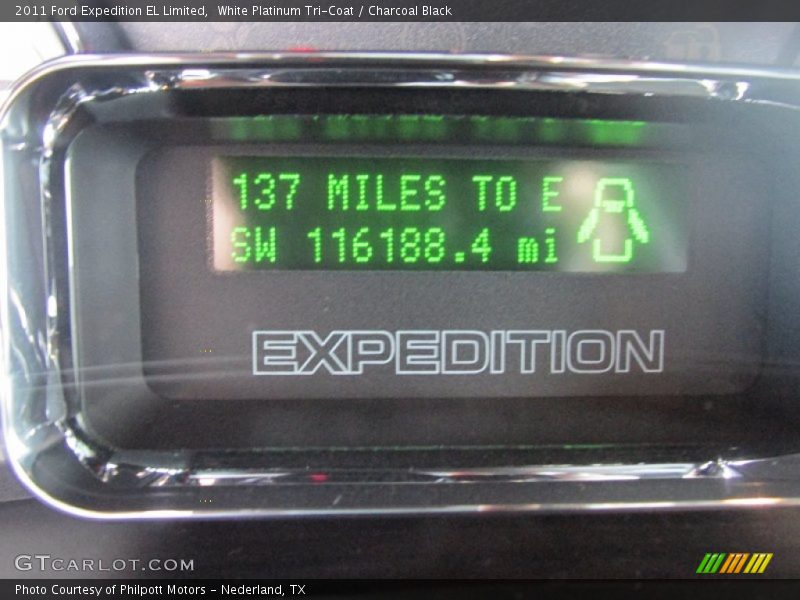 White Platinum Tri-Coat / Charcoal Black 2011 Ford Expedition EL Limited