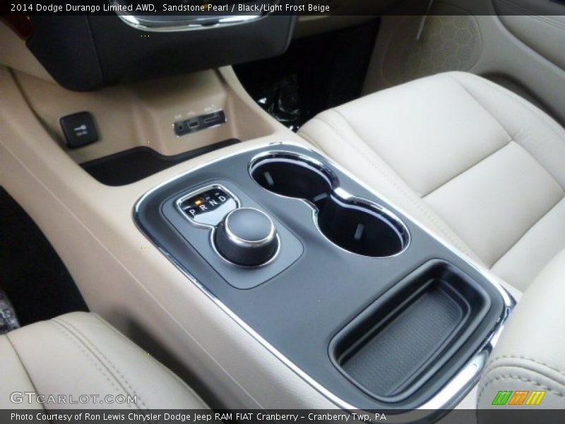 Sandstone Pearl / Black/Light Frost Beige 2014 Dodge Durango Limited AWD