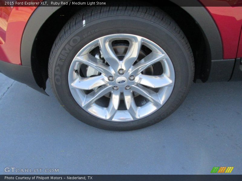 Ruby Red / Medium Light Stone 2015 Ford Explorer XLT