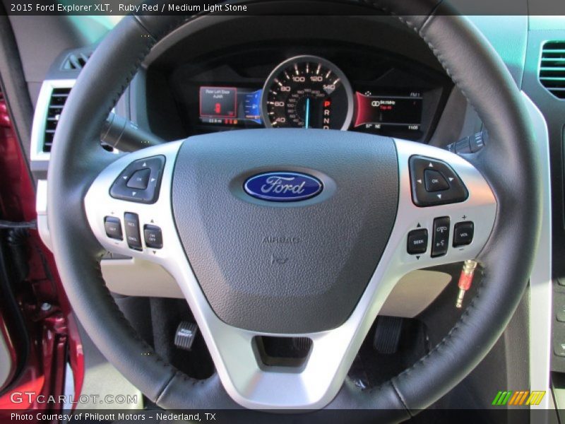 Ruby Red / Medium Light Stone 2015 Ford Explorer XLT