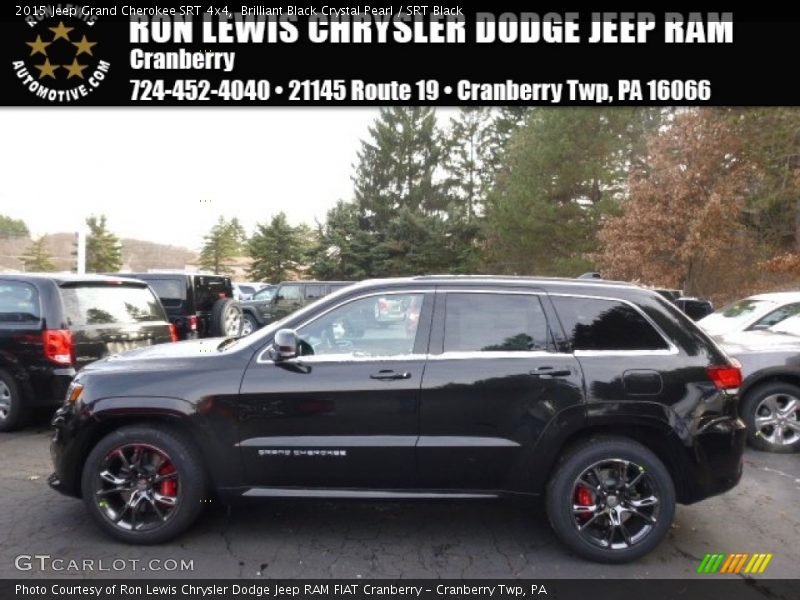 Brilliant Black Crystal Pearl / SRT Black 2015 Jeep Grand Cherokee SRT 4x4