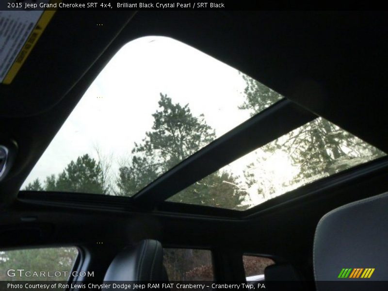 Sunroof of 2015 Grand Cherokee SRT 4x4