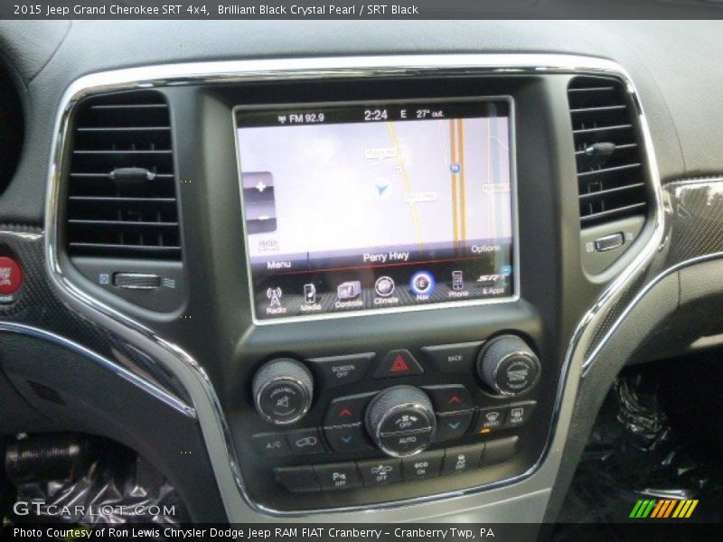 Controls of 2015 Grand Cherokee SRT 4x4