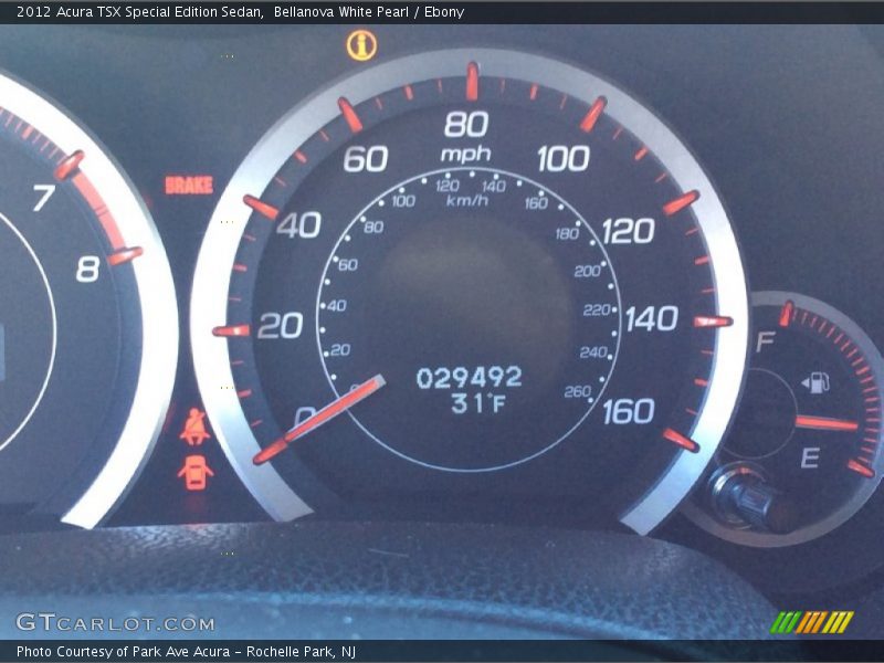 Bellanova White Pearl / Ebony 2012 Acura TSX Special Edition Sedan