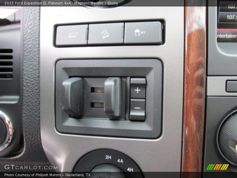 Controls of 2015 Expedition EL Platinum 4x4