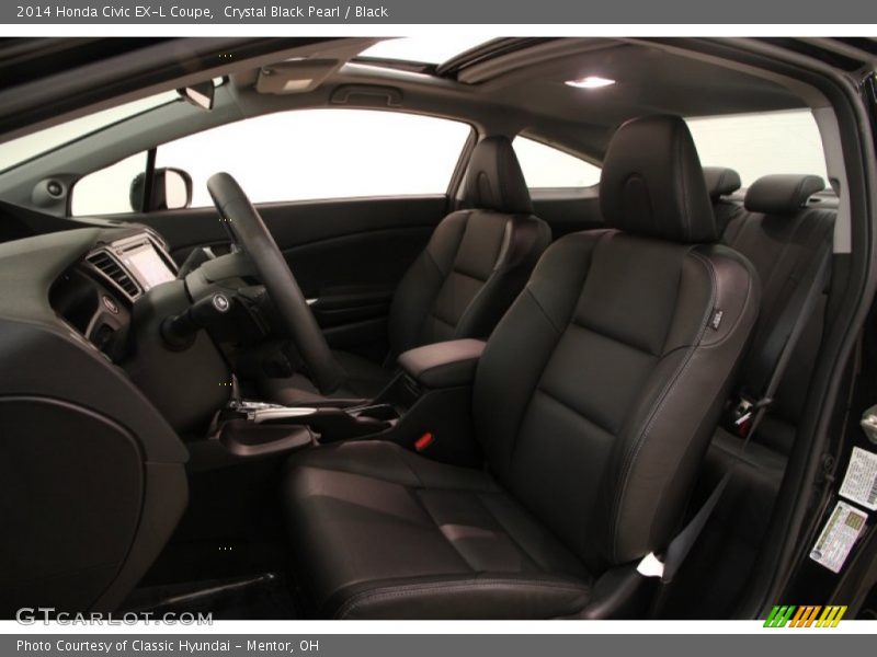 Front Seat of 2014 Civic EX-L Coupe