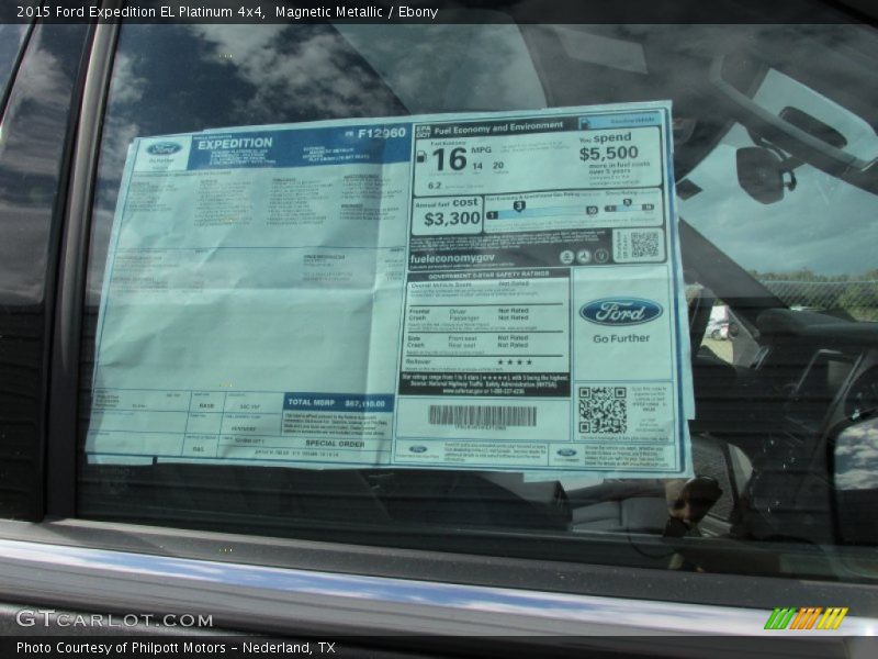 Magnetic Metallic / Ebony 2015 Ford Expedition EL Platinum 4x4