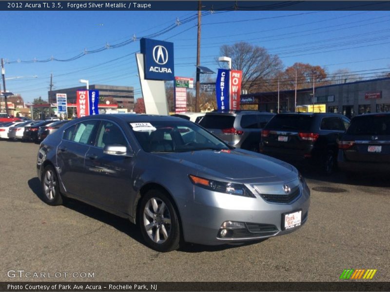 Forged Silver Metallic / Taupe 2012 Acura TL 3.5