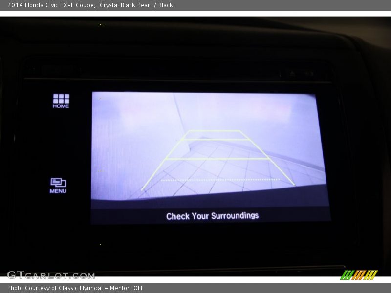 Crystal Black Pearl / Black 2014 Honda Civic EX-L Coupe