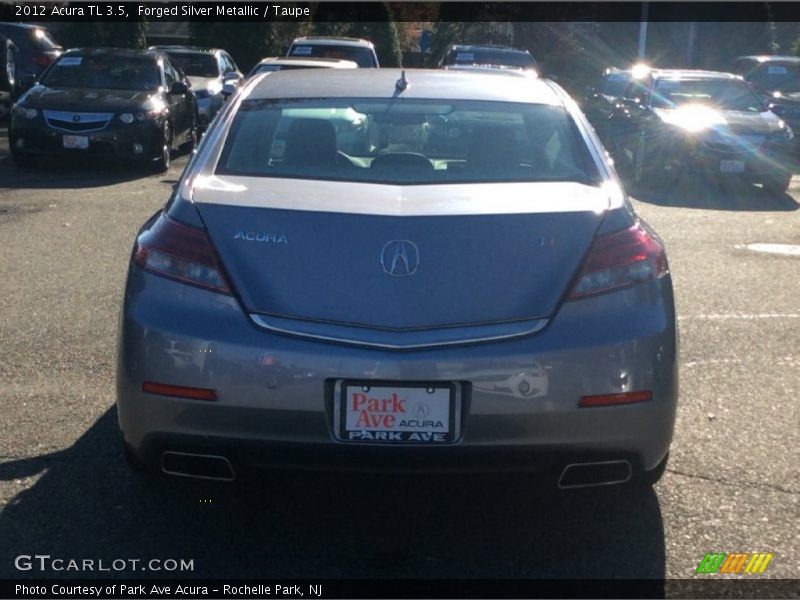 Forged Silver Metallic / Taupe 2012 Acura TL 3.5