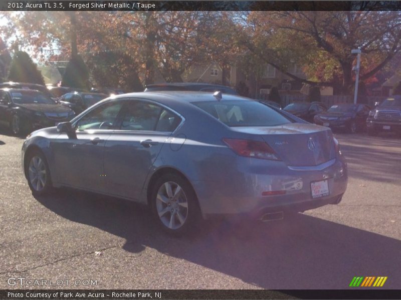 Forged Silver Metallic / Taupe 2012 Acura TL 3.5