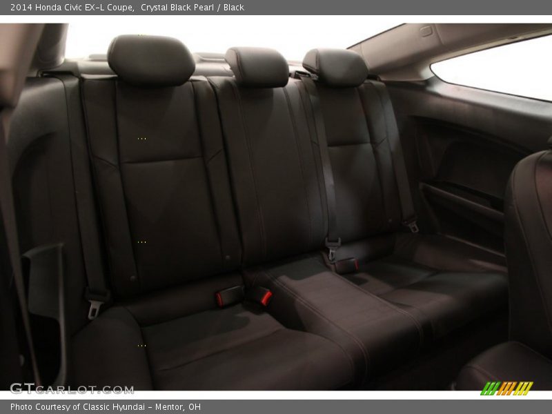 Crystal Black Pearl / Black 2014 Honda Civic EX-L Coupe