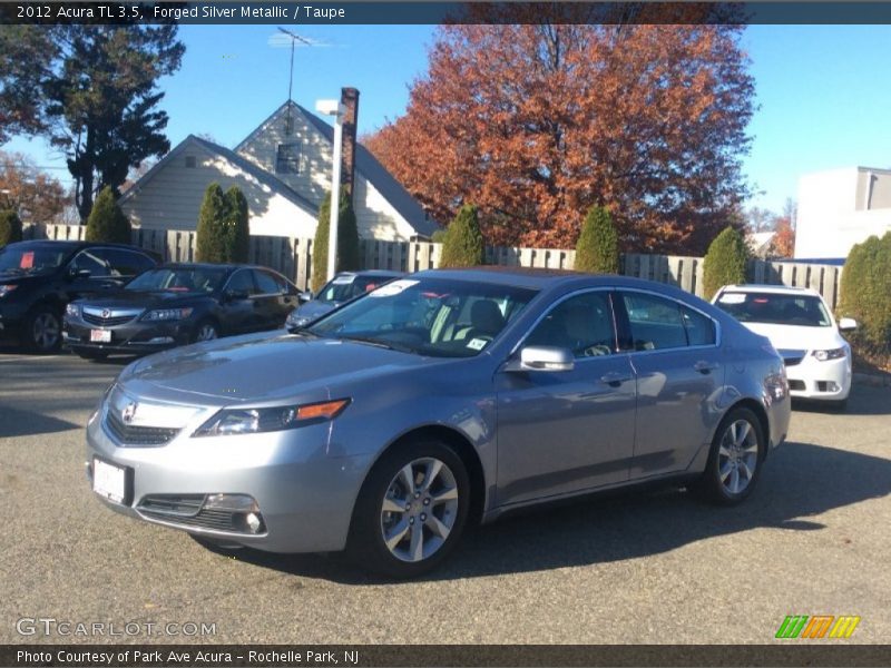 Forged Silver Metallic / Taupe 2012 Acura TL 3.5