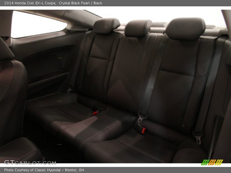 Crystal Black Pearl / Black 2014 Honda Civic EX-L Coupe