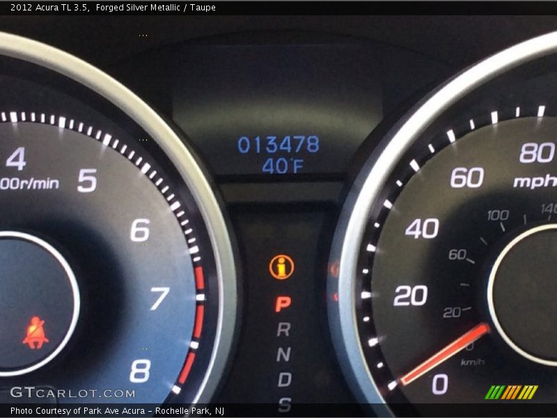 Forged Silver Metallic / Taupe 2012 Acura TL 3.5