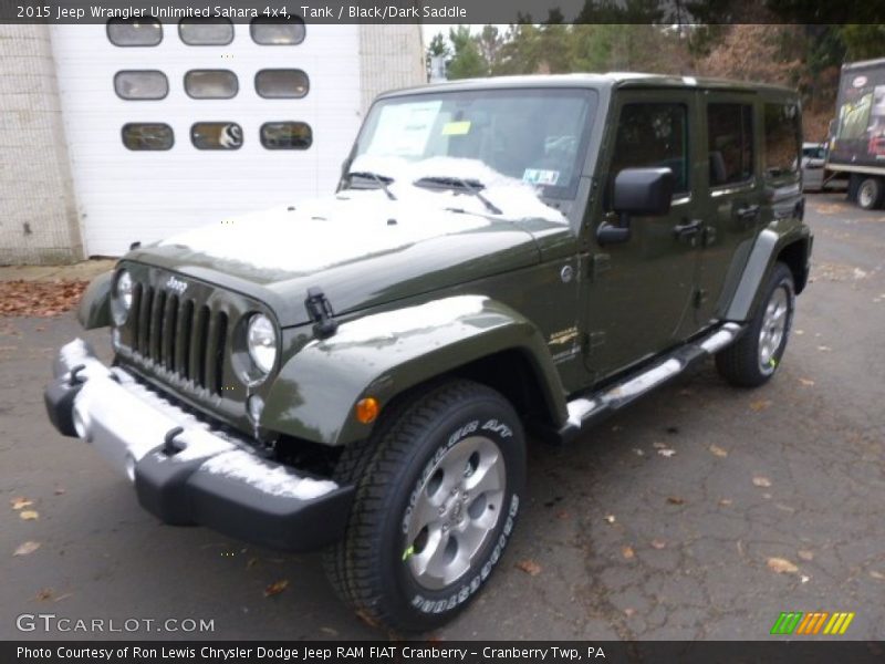 Front 3/4 View of 2015 Wrangler Unlimited Sahara 4x4