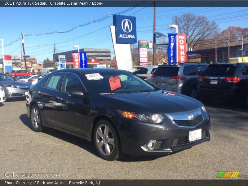 Graphite Luster Pearl / Ebony 2011 Acura TSX Sedan