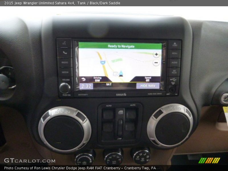 Tank / Black/Dark Saddle 2015 Jeep Wrangler Unlimited Sahara 4x4