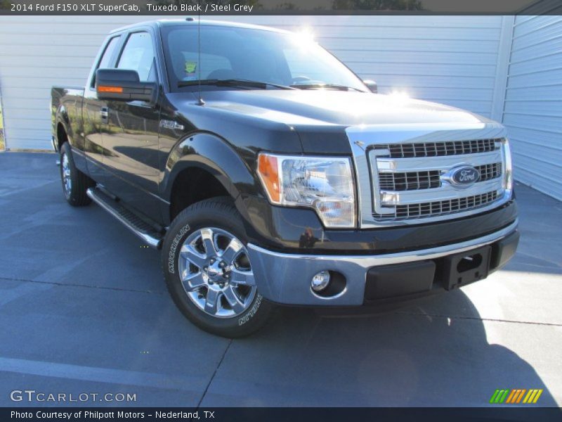 Tuxedo Black / Steel Grey 2014 Ford F150 XLT SuperCab