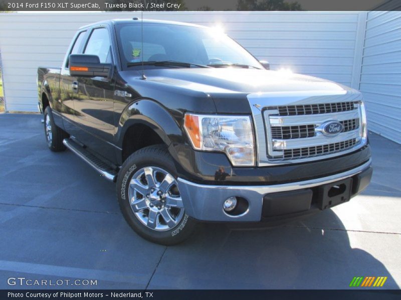 Tuxedo Black / Steel Grey 2014 Ford F150 XLT SuperCab