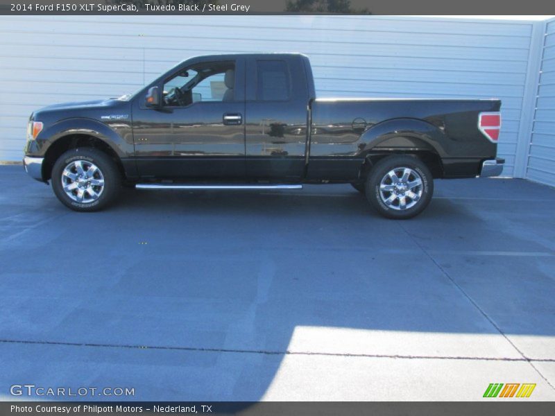 Tuxedo Black / Steel Grey 2014 Ford F150 XLT SuperCab