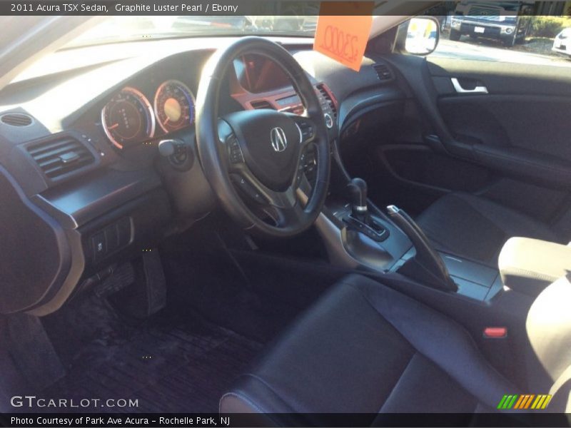 Graphite Luster Pearl / Ebony 2011 Acura TSX Sedan