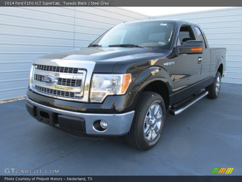 Tuxedo Black / Steel Grey 2014 Ford F150 XLT SuperCab