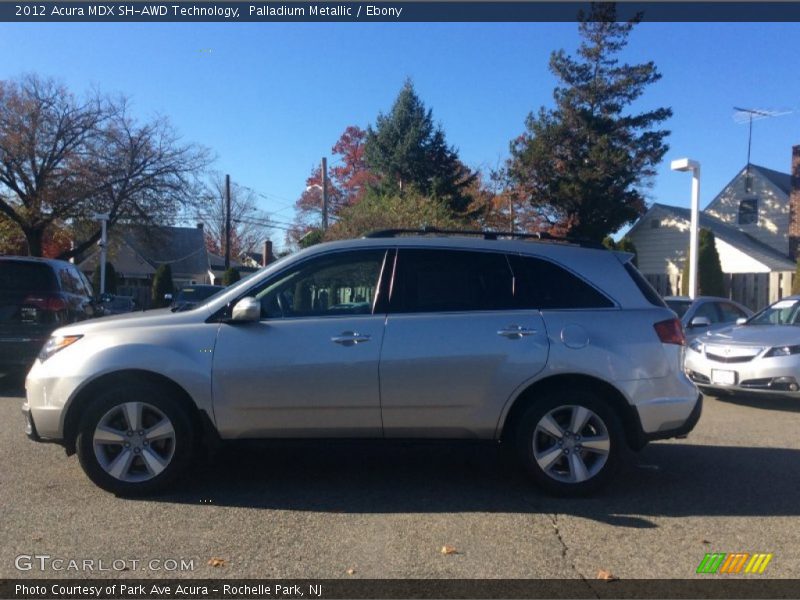 Palladium Metallic / Ebony 2012 Acura MDX SH-AWD Technology