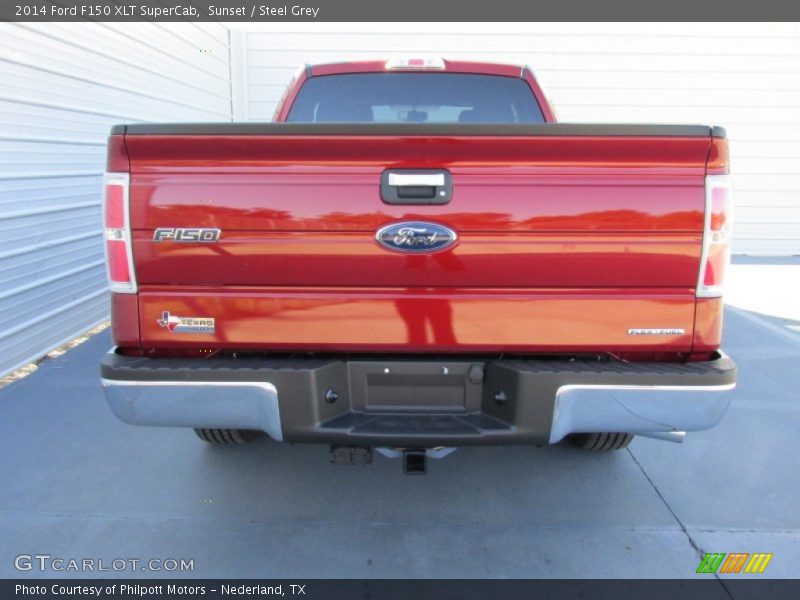Sunset / Steel Grey 2014 Ford F150 XLT SuperCab
