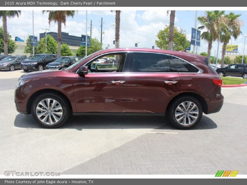 Dark Cherry Pearl / Parchment 2015 Acura MDX Technology