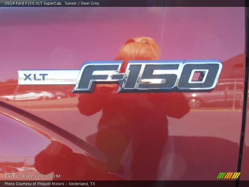 Sunset / Steel Grey 2014 Ford F150 XLT SuperCab