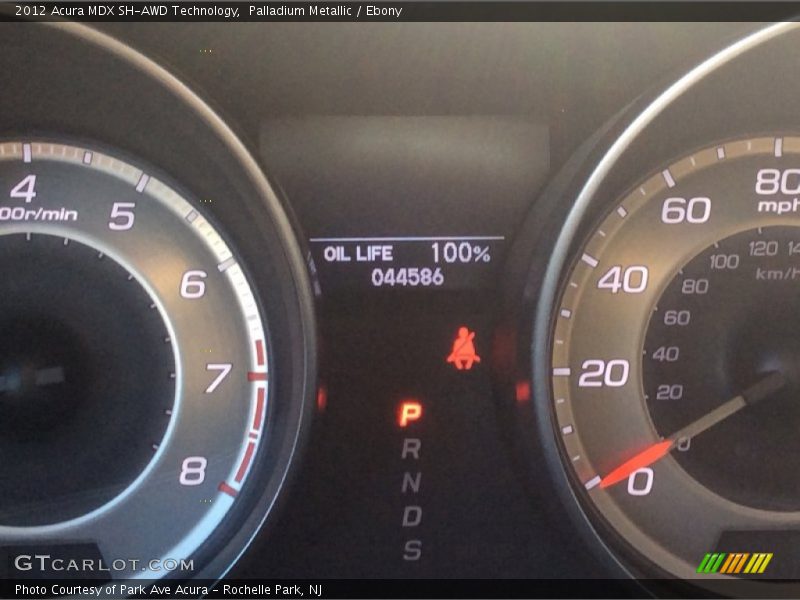 Palladium Metallic / Ebony 2012 Acura MDX SH-AWD Technology