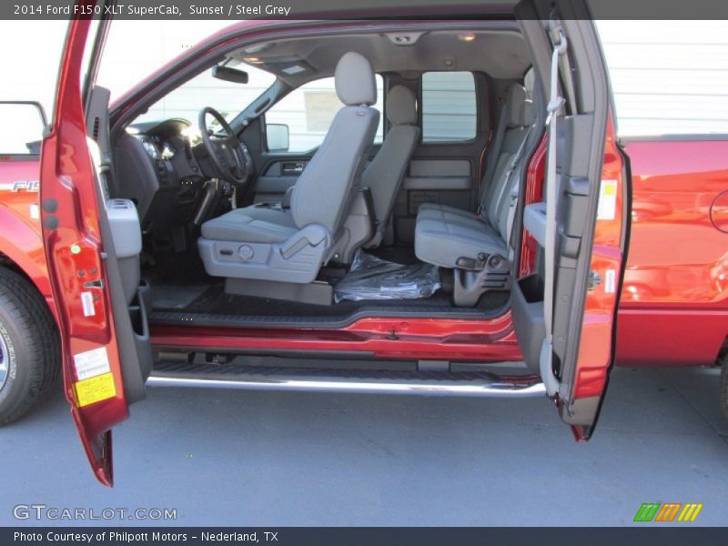 Sunset / Steel Grey 2014 Ford F150 XLT SuperCab