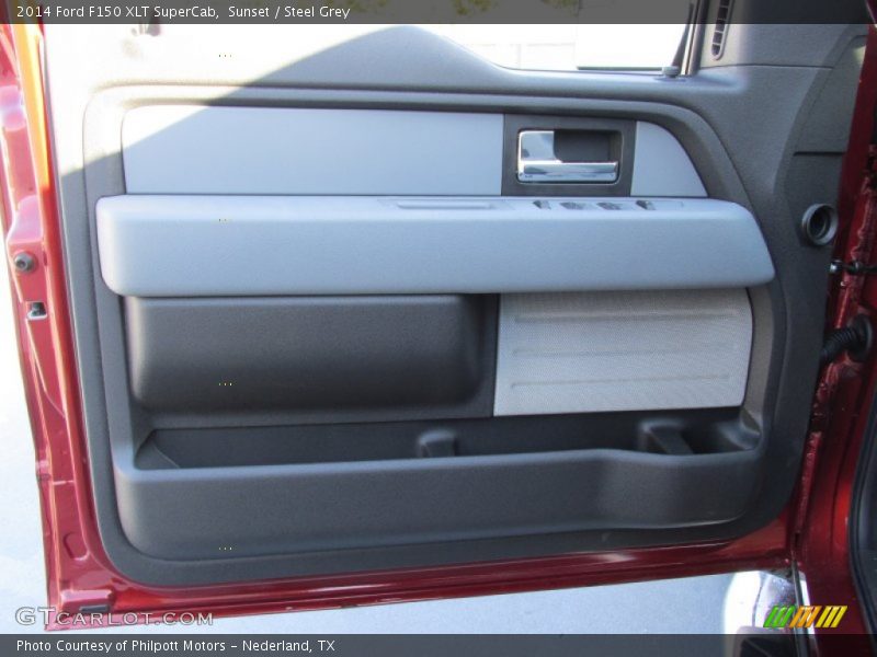 Sunset / Steel Grey 2014 Ford F150 XLT SuperCab