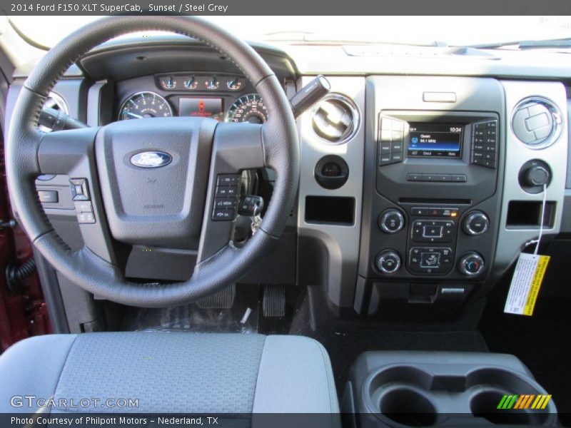 Sunset / Steel Grey 2014 Ford F150 XLT SuperCab