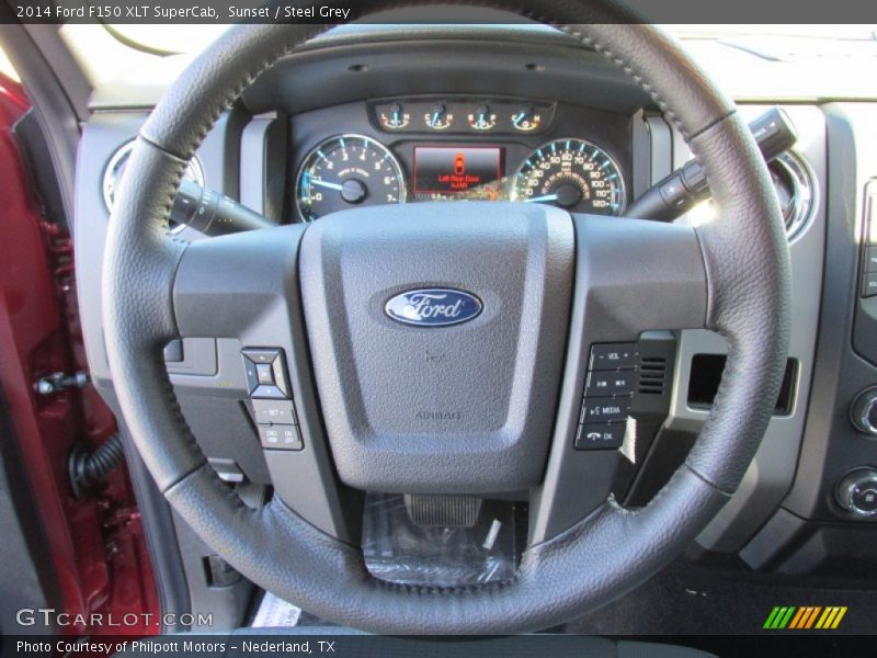 Sunset / Steel Grey 2014 Ford F150 XLT SuperCab