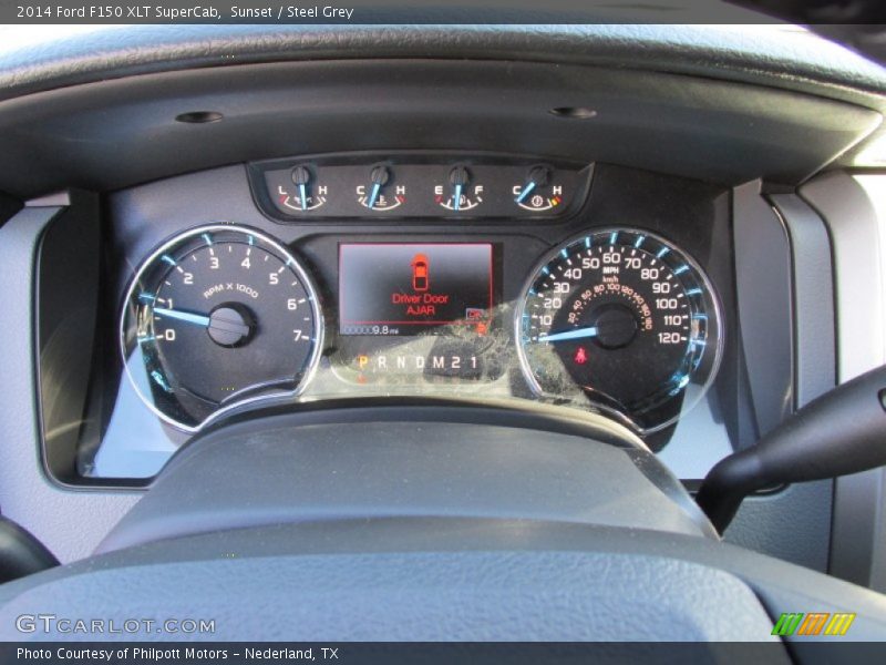 Sunset / Steel Grey 2014 Ford F150 XLT SuperCab