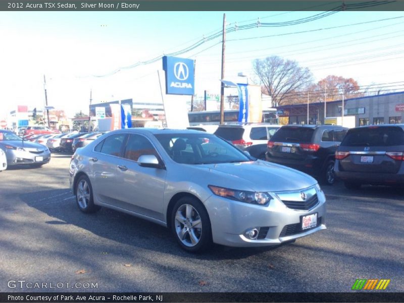 Silver Moon / Ebony 2012 Acura TSX Sedan