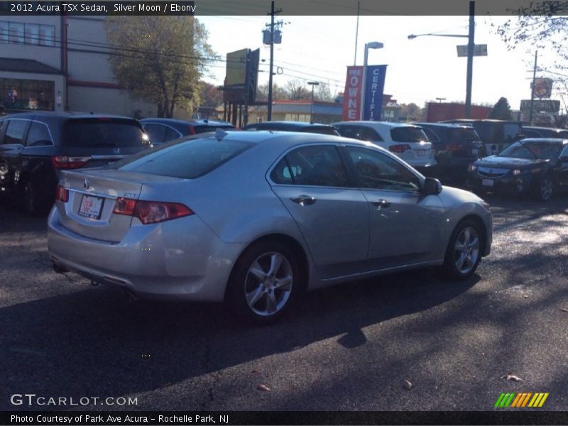 Silver Moon / Ebony 2012 Acura TSX Sedan