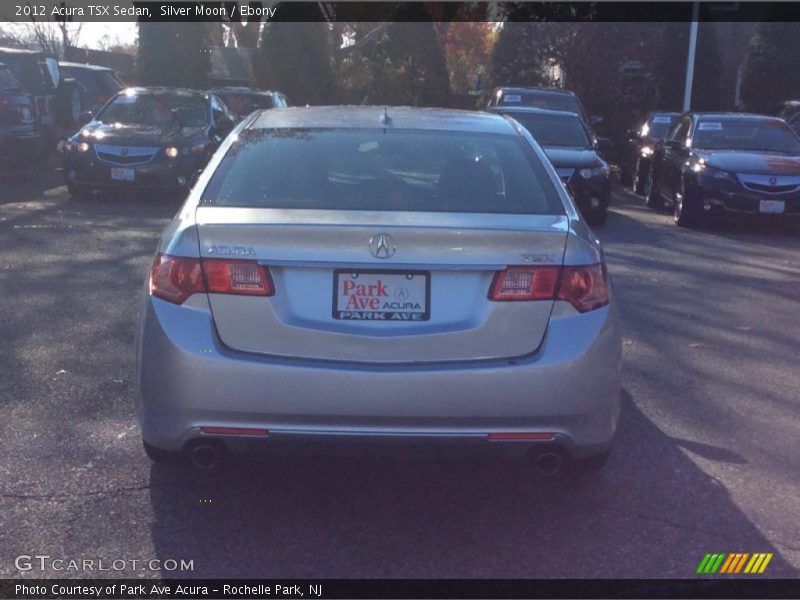 Silver Moon / Ebony 2012 Acura TSX Sedan