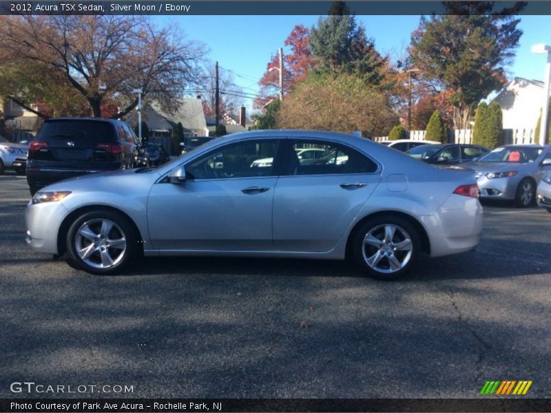 Silver Moon / Ebony 2012 Acura TSX Sedan