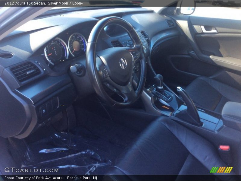 Silver Moon / Ebony 2012 Acura TSX Sedan