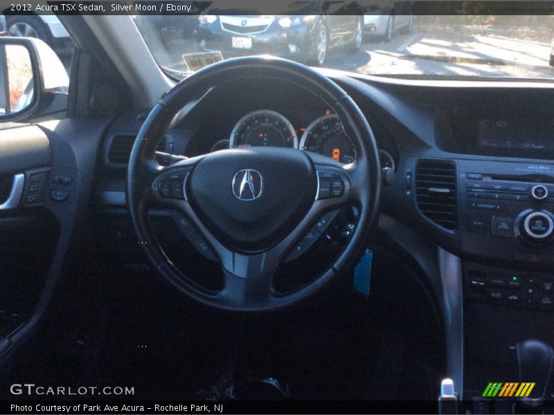 Silver Moon / Ebony 2012 Acura TSX Sedan