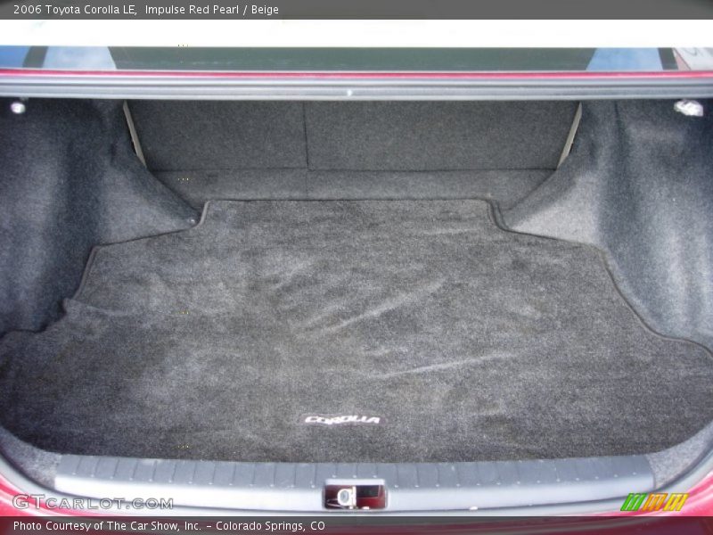 Impulse Red Pearl / Beige 2006 Toyota Corolla LE