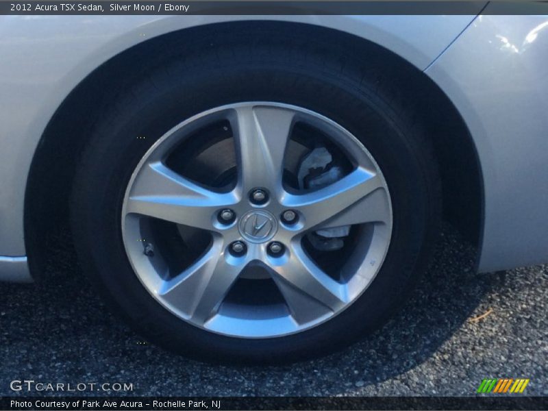 Silver Moon / Ebony 2012 Acura TSX Sedan